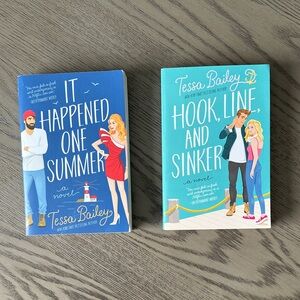 Tessa Bailey Novel Set - It Happened One Summer & Hook, Line, & Sinker